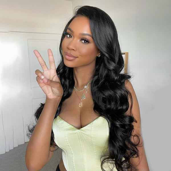 Loose Wave Wear Go Glueless Wig Seamless Blend Pre-cut 7x5 HD Lace