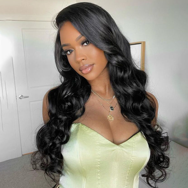Loose Wave Wear Go Glueless Wig Seamless Blend Pre-cut 7x5 HD Lace