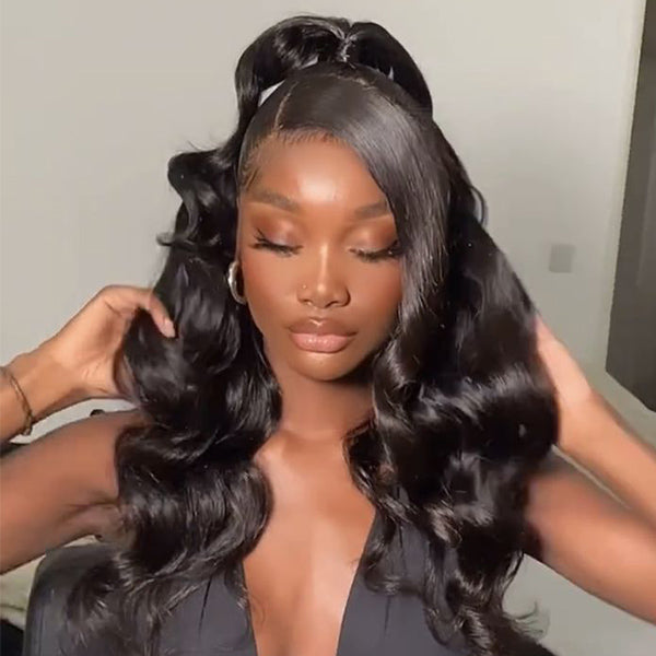 Ocean Wave 360 Glueless Wig Bleached Knots With Invisi-Drawstring Adjustable Size