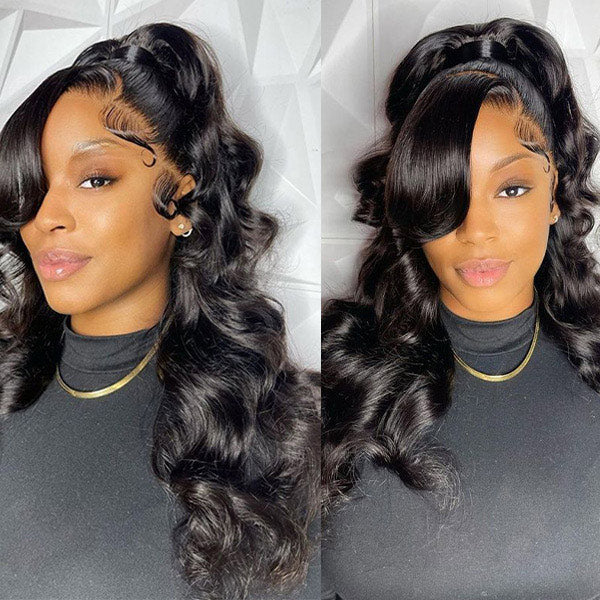 Ocean Wave 360 Glueless Wig Bleached Knots With Invisi-Drawstring Adjustable Size
