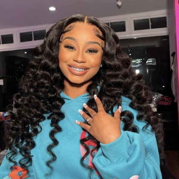 Wand Curl Wear Go Glueless Wig 7x5 HD Lace Pre Cut Lace 100% Glueless Wig Preplucked with Natural Hairline