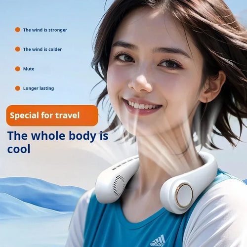 H9 Portable Neck Fan – Hands-Free Personal Cooling, Compact, Travel & Home