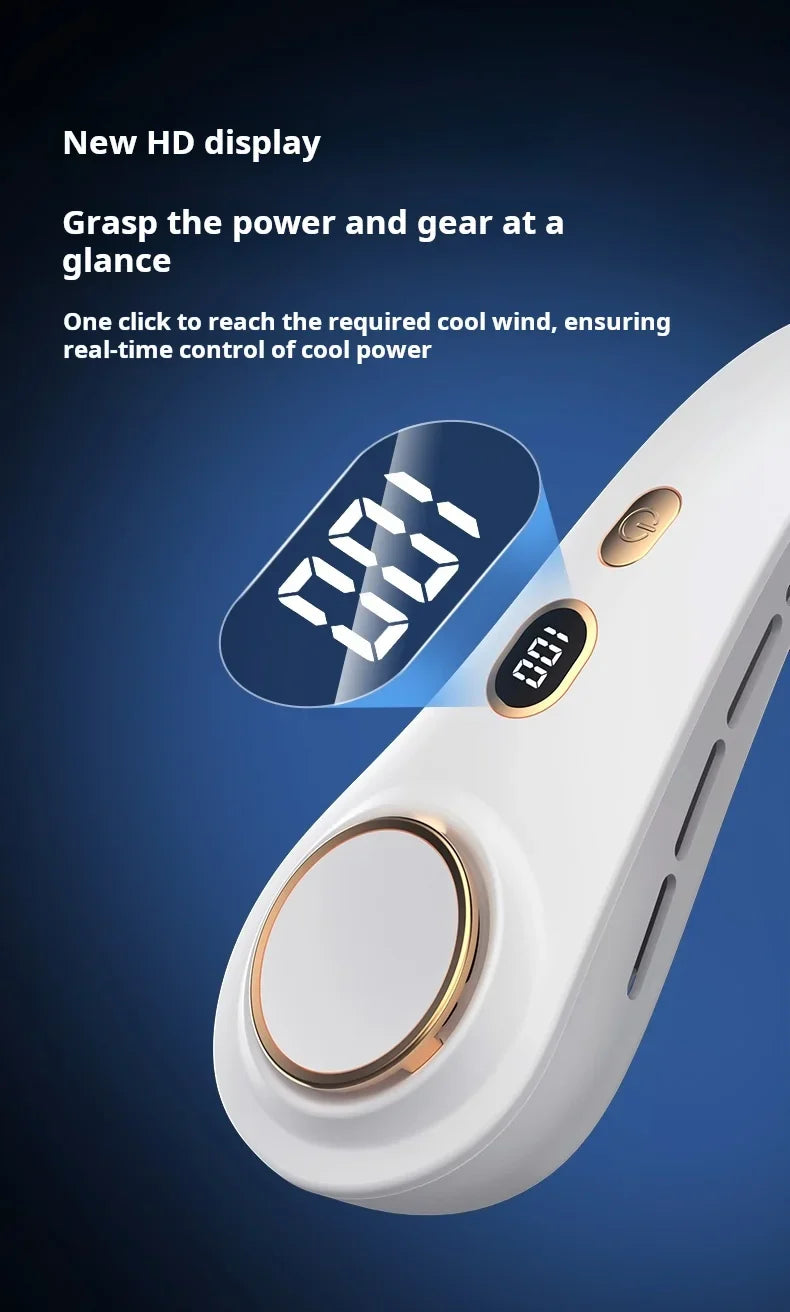 H9 Portable Neck Fan – Hands-Free Personal Cooling, Compact, Travel & Home