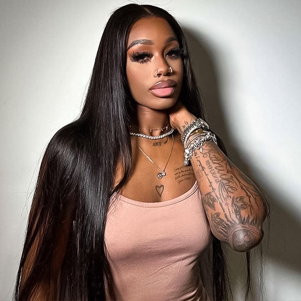 Silk Straight Pre-Cut 9x6 T Part Lace Wear Go Wig Deep Part Lace Wig With Frontal Effect