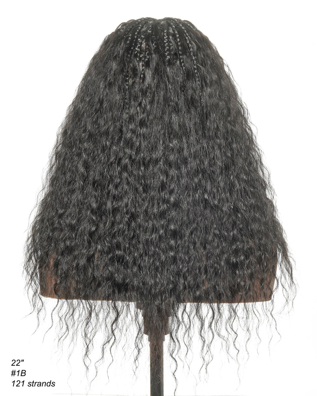 Raina - Bora Bora Human Hair Wet & Wavy Curls Pre Bleached HD Full Lace Boho Braided Wig