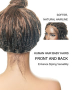 Kiki - 16" Pre Bleached HD Full Lace Human Hair Curls HD Full Lace Knotless Boho Box Braided Wig