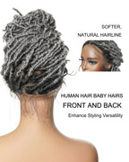 Salon-Level Knotless Locs HD Full Lace 24" 80 Strands Braided Wig