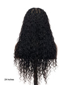 Kiki - 12"-36" Human Hair Deep Wave Curls Pre Bleached Knotless HD Full Lace Boho Box Braided Wig