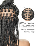 HD Full Lace Knotless Box Braided Wig