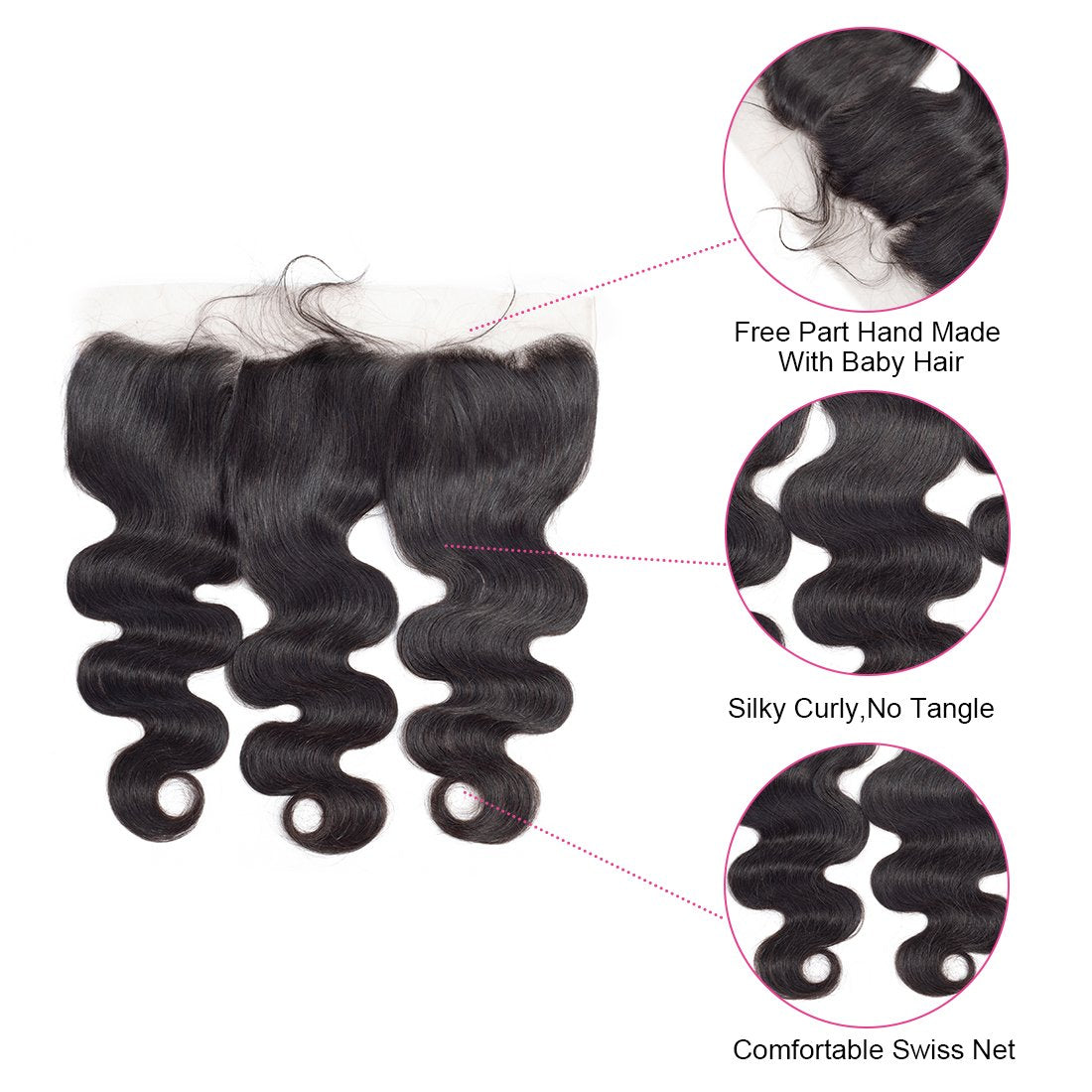 Body Wave 13x4 Lace Frontal Human Virgin Hair
