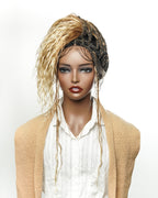 Kiki - 24" HD Full Lace Lightweight Human Hair Curls Boho Box Braided Wig