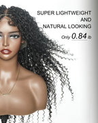 Lulu - Bora Bora Pre Bleached HD Full Lace Human Hair Curly Wave Boho Box Braided Wig