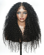 Lulu - Bora Bora Pre Bleached HD Full Lace Human Hair Curly Wave Boho Box Braided Wig