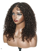 Lulu - Bora Bora Pre Bleached HD Full Lace Human Hair Curly Wave Boho Box Braided Wig