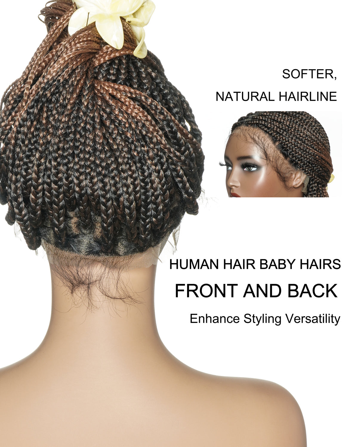 HD Full Lace Knotless Box Braided Wig