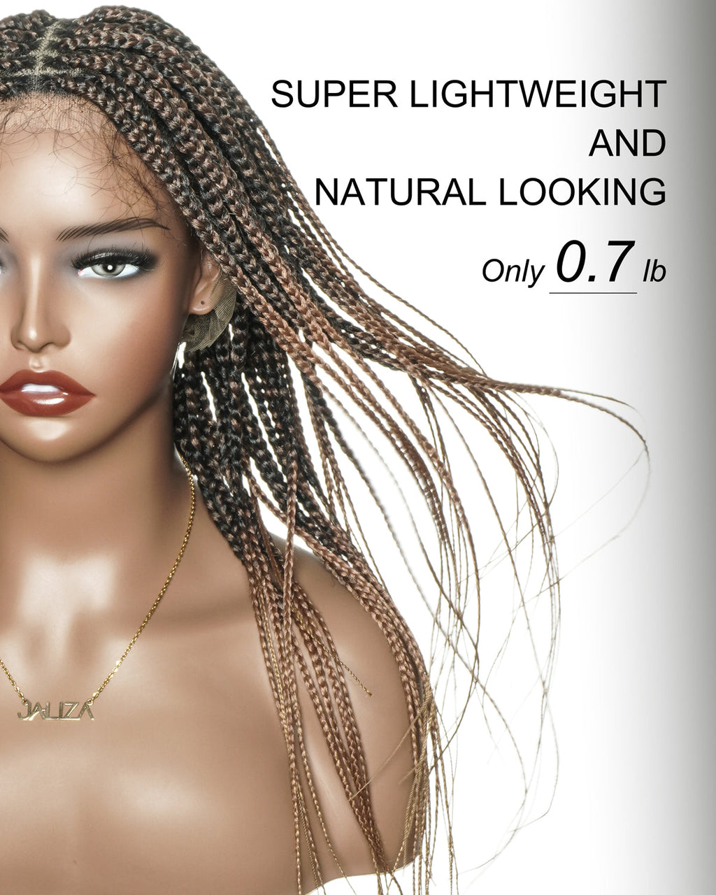 HD Full Lace Knotless Box Braided Wig