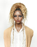 Kiki - 24" HD Full Lace Lightweight Human Hair Curls Boho Box Braided Wig