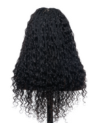 Pre Bleached Human Hair Lace Base 24" HD Full Lace Human Hair Curls Boho Box Braided Wig