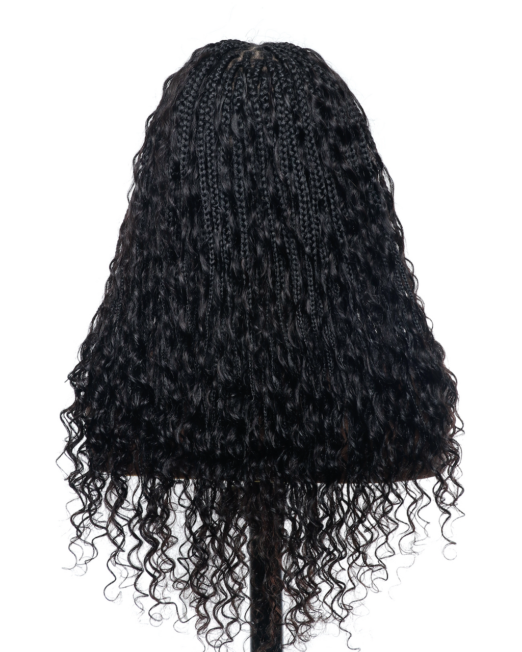 Kiki - 24" HD Full Lace Lightweight Human Hair Curls Boho Box Braided Wig