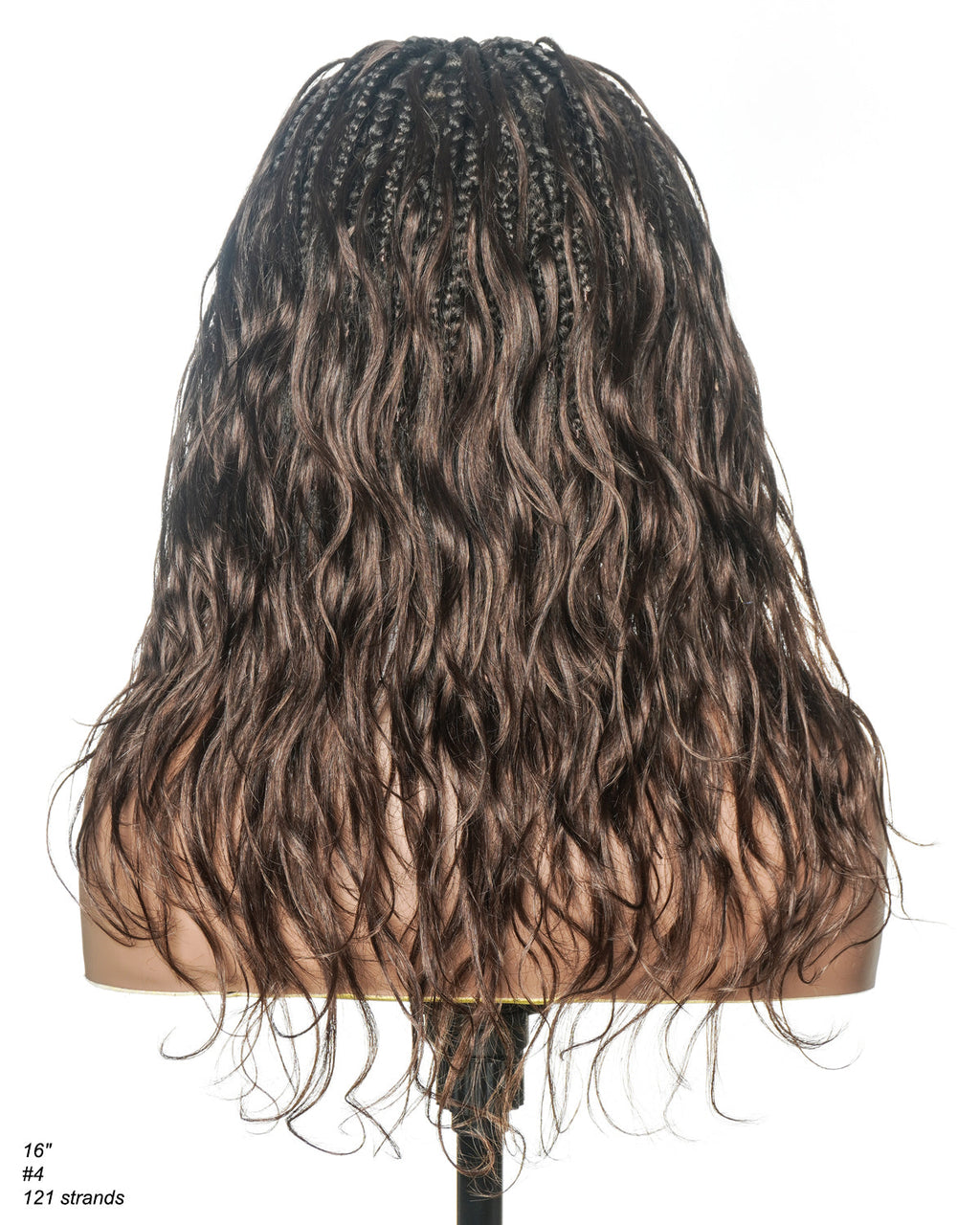 Michelle - Bora Bora Human Hair Body Wave Pre Bleached HD Full Lace Boho Box Braided Wig
