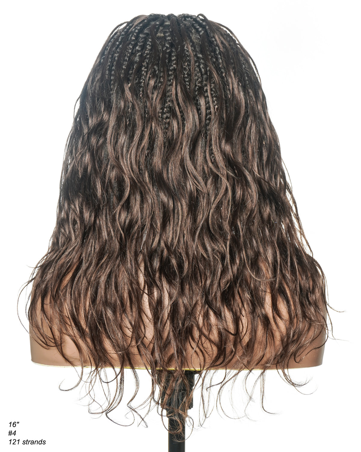 Michelle - Bora Bora Human Hair Body Wave Pre Bleached HD Full Lace Boho Box Braided Wig