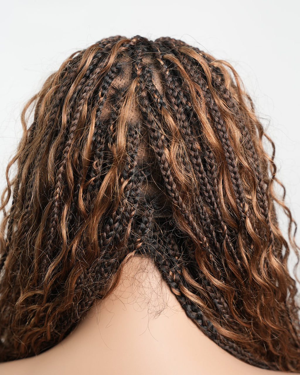 Kiki - 24" HD Full Lace Lightweight Human Hair Curls Boho Box Braided Wig