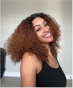 14" Glueless 100% Virgin Human Hair Afro Curly Bob Wig (for US Market Only)