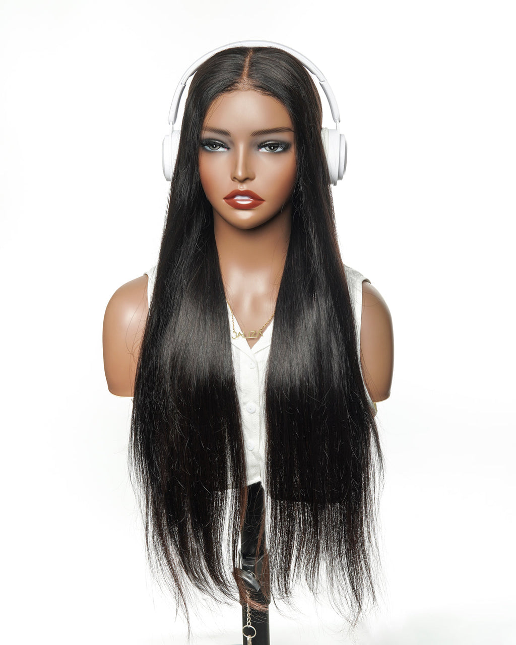 Glamvivi 28" Pre Bleached Glueless 100% Virgin Human Hair HD Lace Straight Wear-to-Go Wig (for US Market Only)