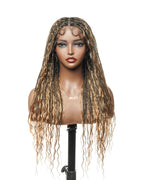 Kiki - 24" HD Full Lace Lightweight Human Hair Curls Boho Box Braided Wig