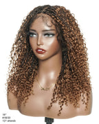Lulu - Bora Bora Pre Bleached HD Full Lace Human Hair Curly Wave Boho Box Braided Wig