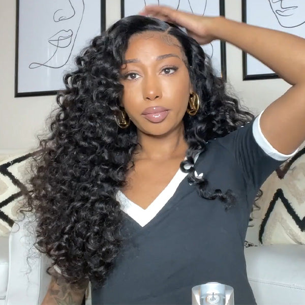 Pre Plucked HD Lace Wigs Loose Deep Wave Brazilian Virgin Human Hair Lace Front Wigs