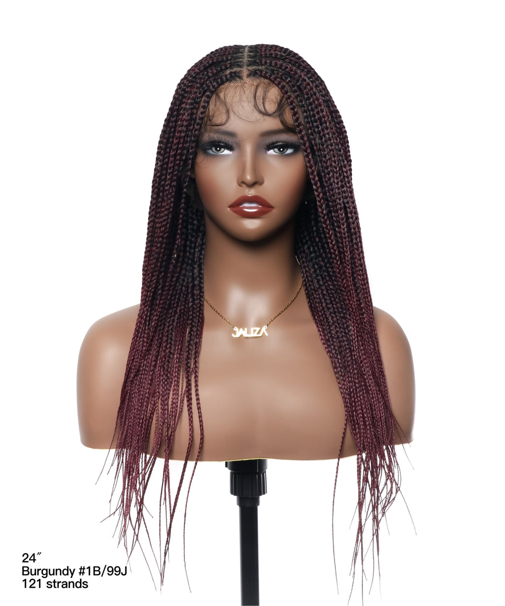 HD Full Lace Knotless Box Braided Wig