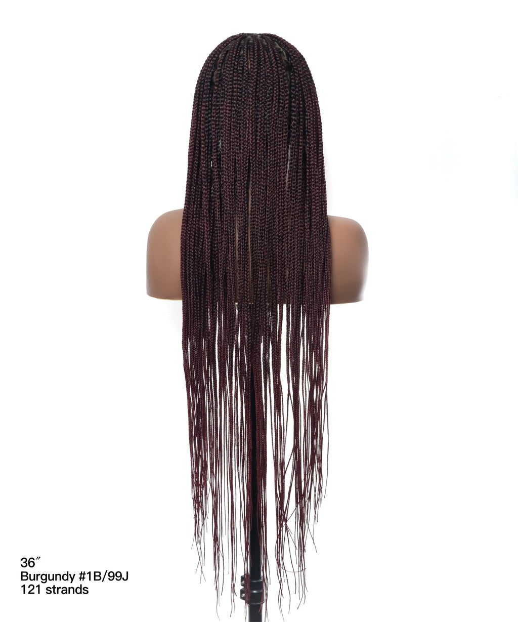 HD Full Lace Knotless Box Braided Wig
