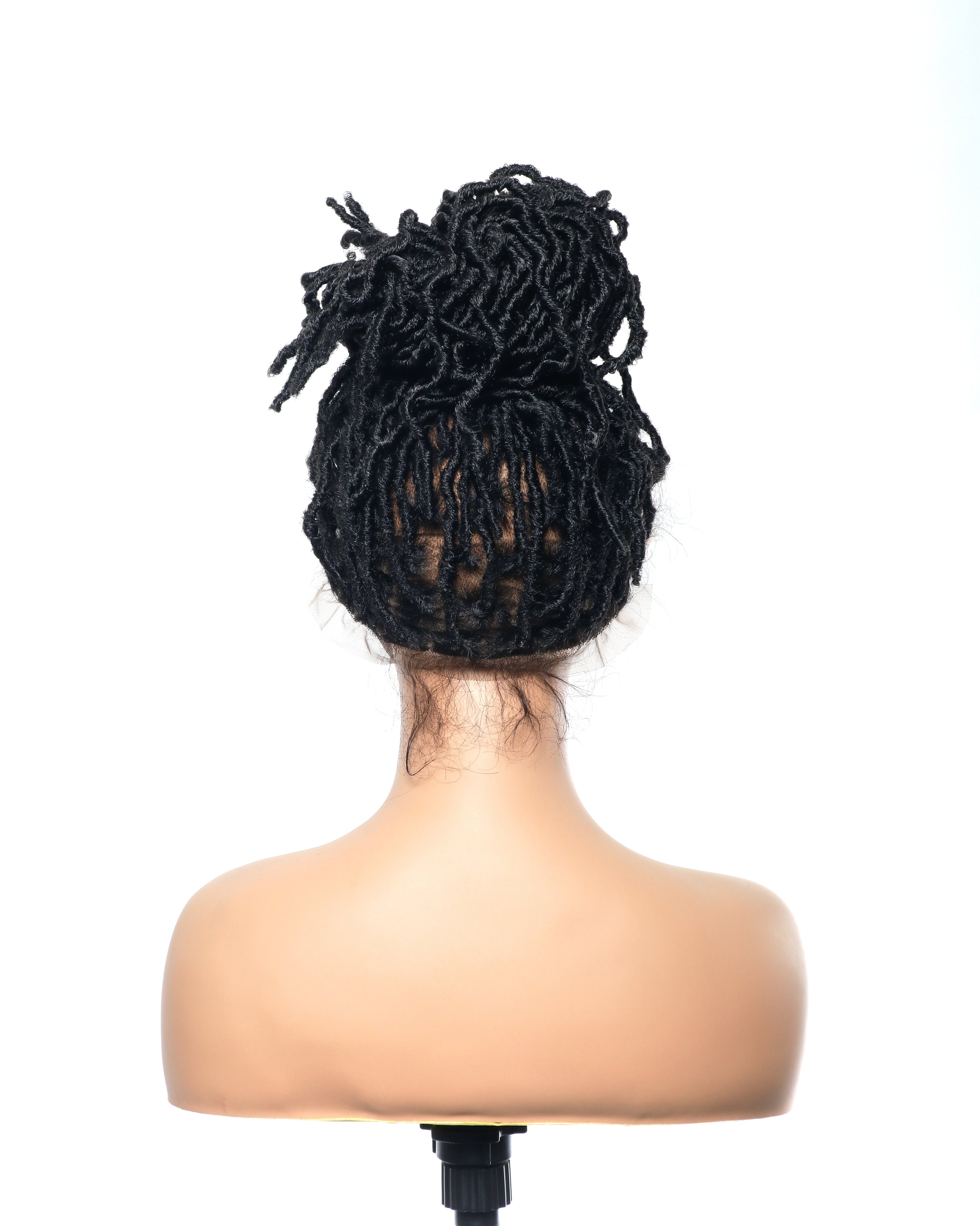 Salon-Level Knotless Locs HD Full Lace 24" 80 Strands Braided Wig