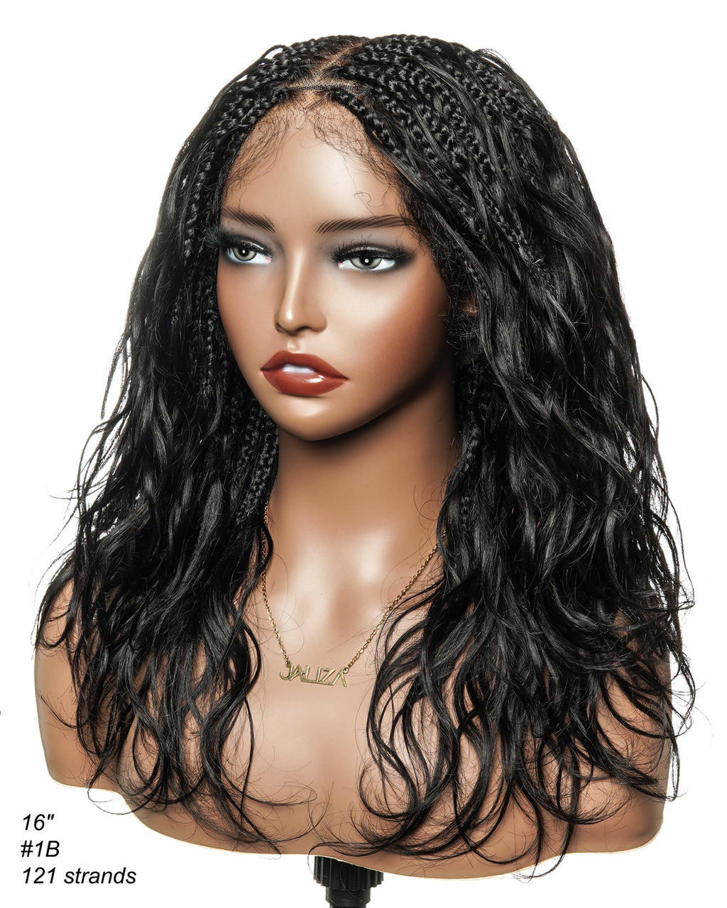 Michelle - Bora Bora Human Hair Body Wave Pre Bleached HD Full Lace Boho Box Braided Wig