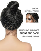 Michelle - Bora Bora Human Hair Body Wave Pre Bleached HD Full Lace Boho Box Braided Wig