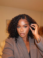 Lulu - Bora Bora Pre Bleached HD Full Lace Human Hair Curly Wave Boho Box Braided Wig