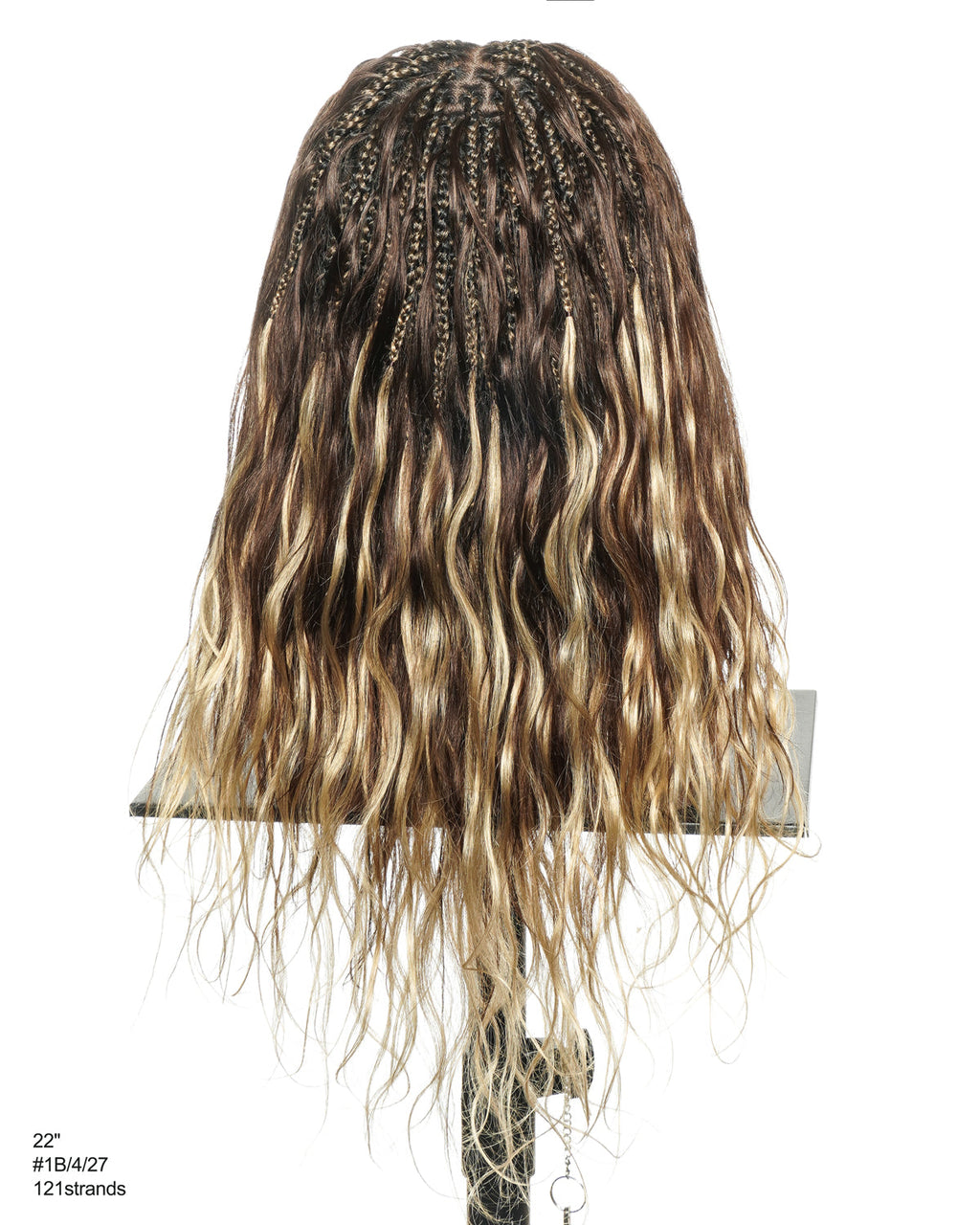 Michelle - Bora Bora Human Hair Body Wave Pre Bleached HD Full Lace Boho Box Braided Wig