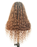 Kiki - 24" HD Full Lace Lightweight Human Hair Curls Boho Box Braided Wig