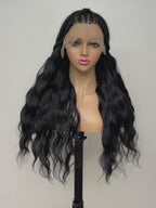 13"X4" Lace Front Braided Wig Unique Sewer Style Braided Wave Hair Wig Versatile Styling Ideal