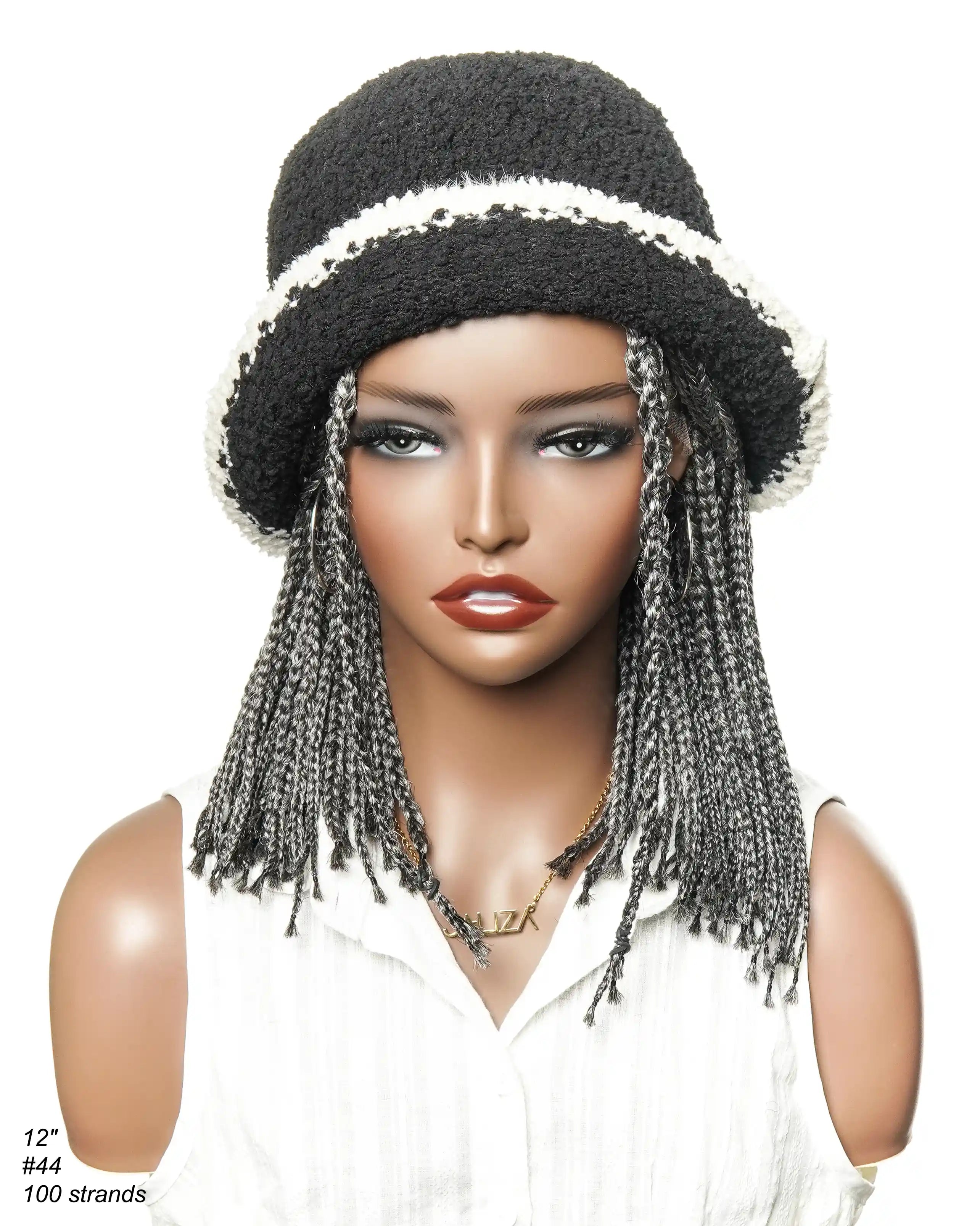 12" Knotless HD Full Lace Bob Box Braided Wig