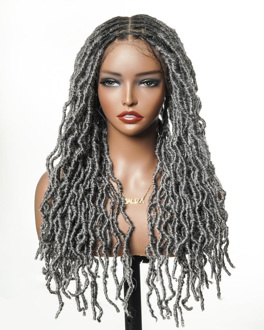 Salon-Level Knotless Locs HD Full Lace 24" 80 Strands Braided Wig
