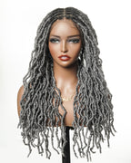 Salon-Level Knotless Locs HD Full Lace 24" 80 Strands Braided Wig