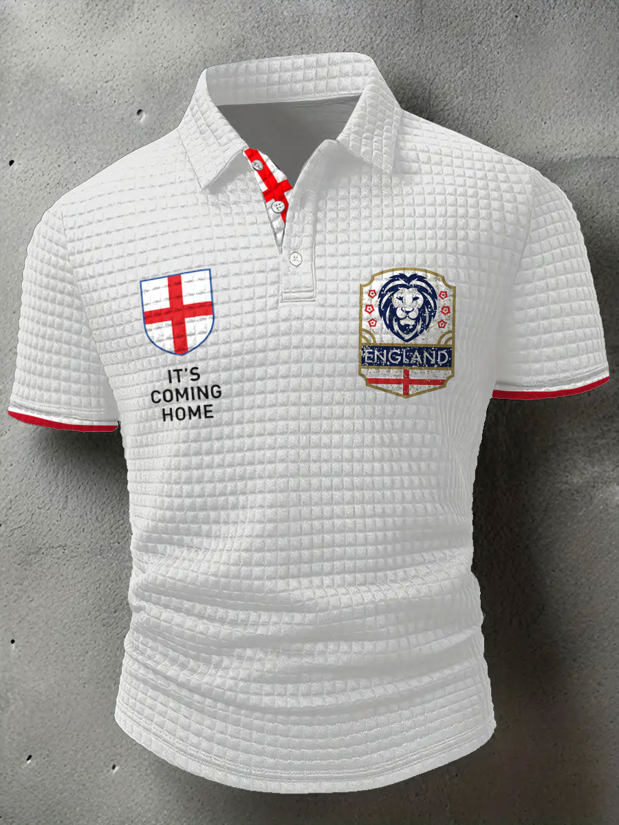 Men's England Football Lover It's Coming Home 2026 Printed Casual Tops