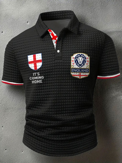Men's England Football Lover It's Coming Home 2026 Printed Casual Tops