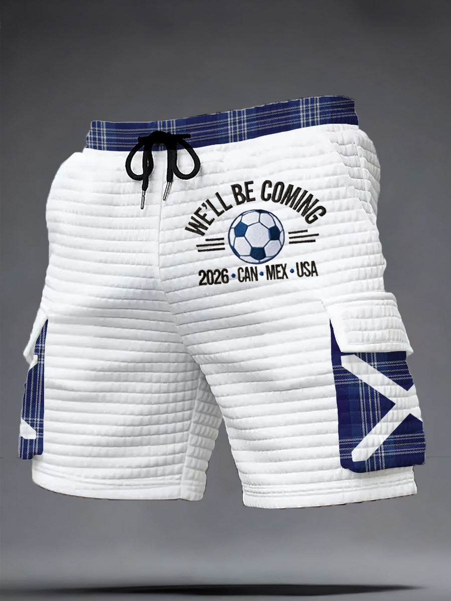 Men's Scotland Football Lover Printed Shorts