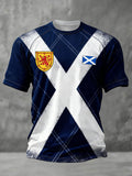 Men's Scotland Football Lover Printed T-shirt