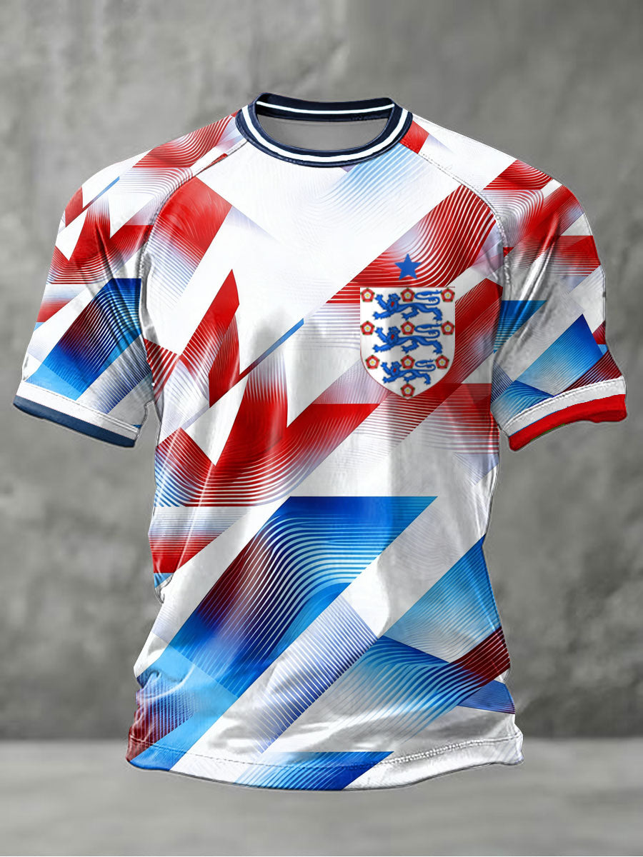 Men's UK Football Lover England Printed short sleeve t-shirt