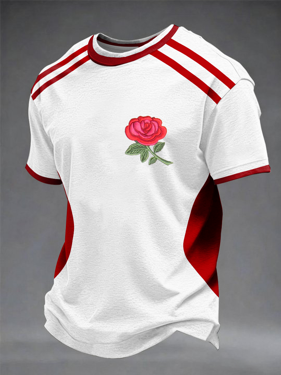 Men's England Rugby Lover Printed short sleeves t-shirt