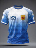 Men's UK Football Lover Scotland Printed short sleeve t-shirt